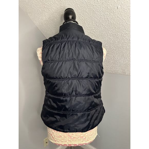 EUC American Eagle Puffer Vest Navy Blue Women's Size XS Great for Fall! - Picture 2 of 9